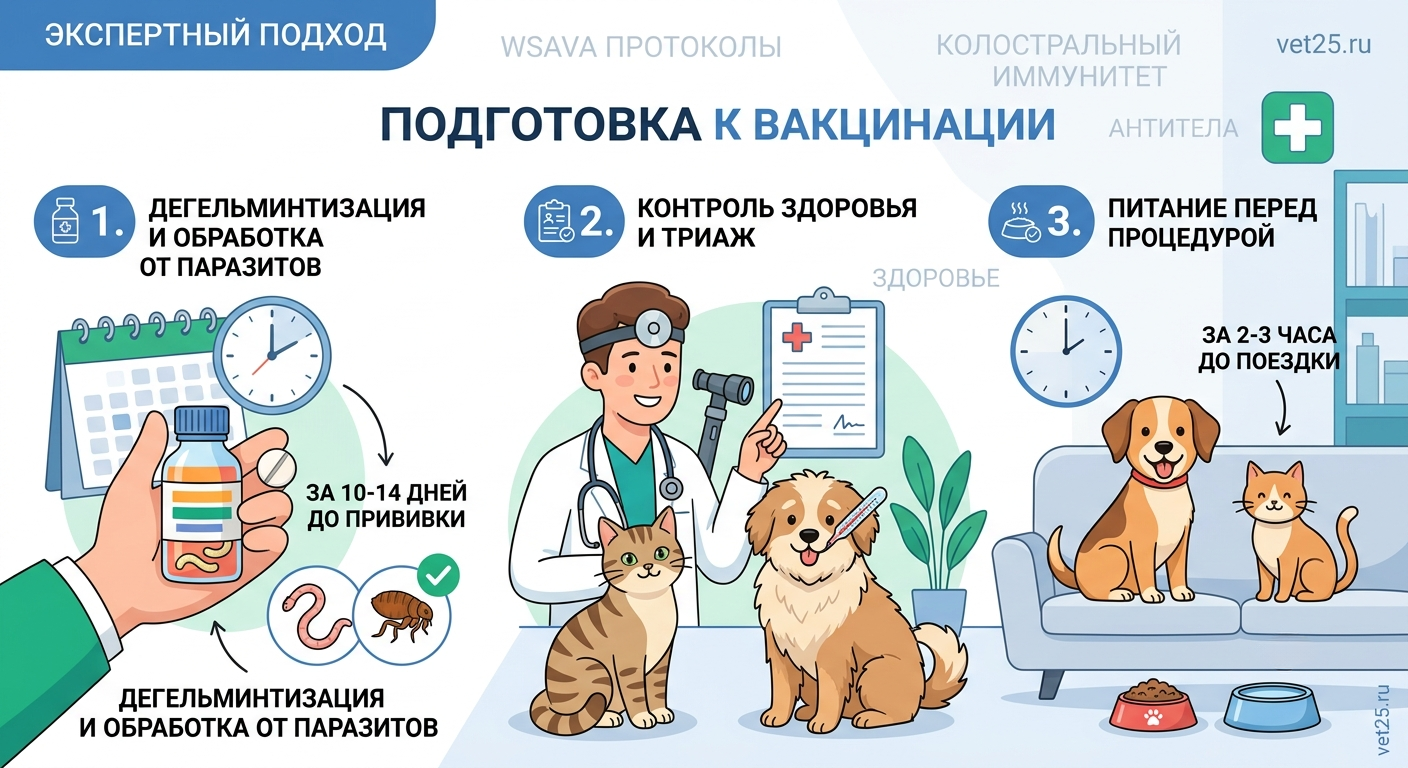 Правильная подготовка питомца к вакцинации: пошаговый алгоритм